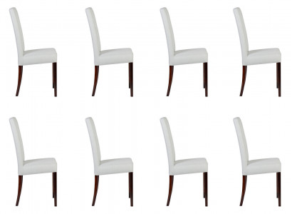 8x Stühle Stuhl Polster Design Lounge Club Sitz Lehn Garnitur Sessel Neu